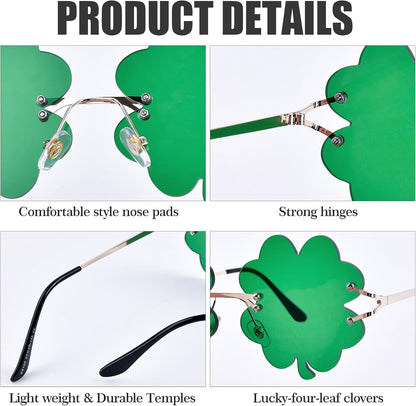 St_Patricks_Day_Decorations,_St._Patrick's_Day_Accessories_Irish_Shamrock_Sunglasses_Decor_Party_Favors_Supplies_Green_Four_Leaf_Clover_Costume_Glasses_for_Women_Men