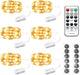 Warm White - 6 Pack Remote Fairy Lights