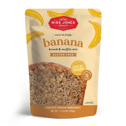 Miss_Jones_Baking_Banana_Bread_&_Muffin_Mix_-_Whole_Grains,_50%_Lower_Sugar,_Real_Banana,_Vegan_Banana_Bread,_Naturally_Sweetened_Desserts_&_Treats,_10.57_Ounce_(Pack_of_1)