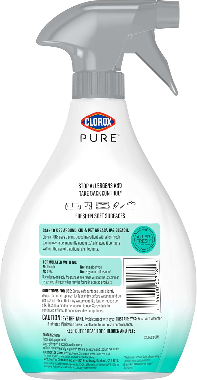 Clorox_PURE_Allergen_Neutralizer_Fabric_and_Carpet_Spray,_Clean_Breeze,_26_Fluid_Ounces