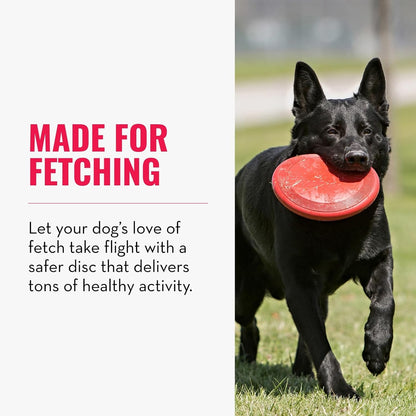 KONG_Flyer_-_Durable_Dog_Toy_for_Outdoor_Playtime_-_Natural_Rubber_Flying_Disc,_Dog_Toy_for_Fetch_-_Safer_Disc_for_Healthy_Activity_-_for_Medium/Large_Dogs