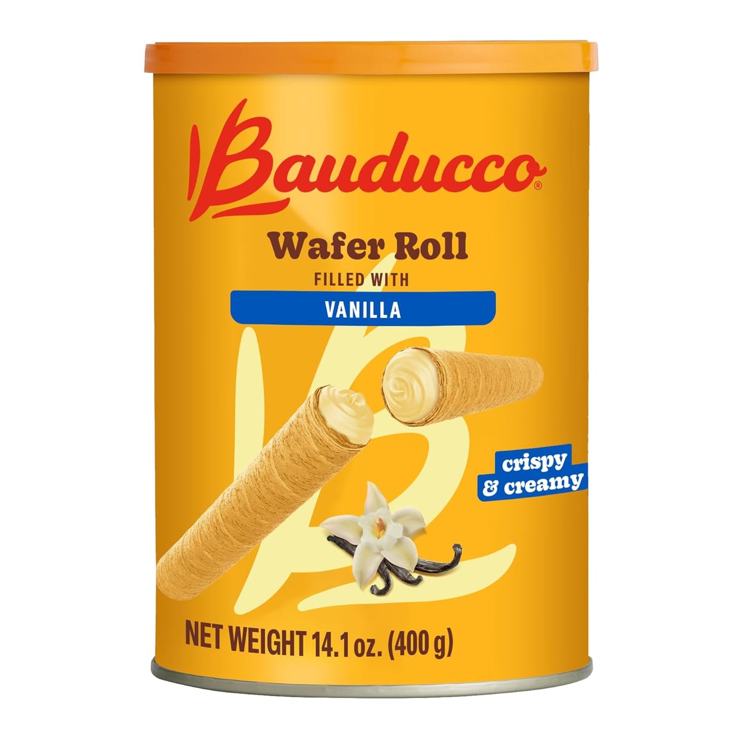Bauducco_Wafer_Rolls,_Vanilla,_14.1_oz_(Pack_of_1)_-_Crispy_Cream-Filled_Cookies_-_Gourmet_Rolled_Wafer_Sticks_-_Premium_Dessert_Treat_-_Perfect_for_Coffee,_Parties_&_Gift_Baskets_-_Family_Sharing_Snack