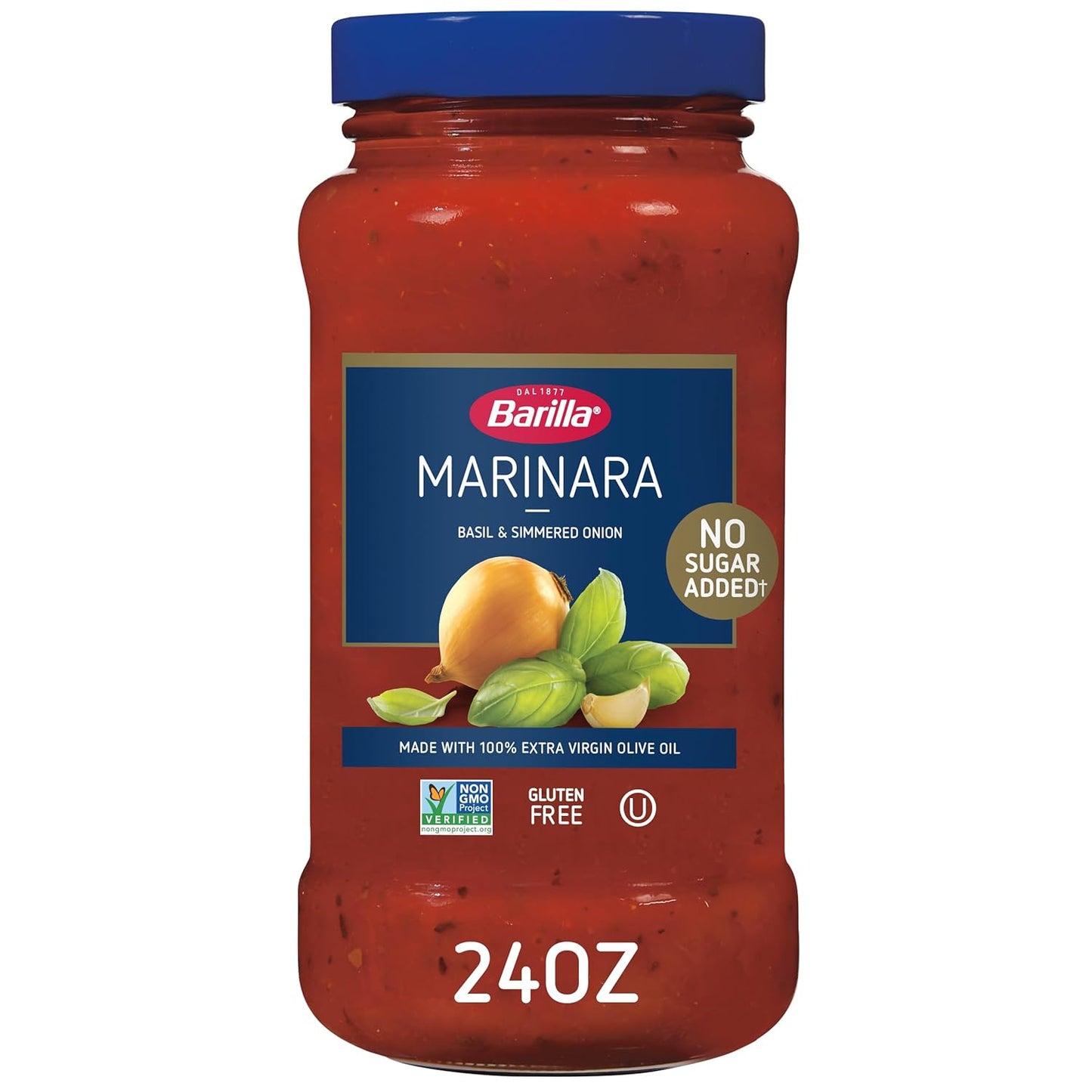 Barilla_Pasta_Sauce_Marinara,_24_Ounce_Jar_-_NO_ADDED_SUGAR_-_Made_with_100%_Extra_Virgin_Olive_Oil_-_No_Artificial_Colors,_Flavors_or_Preservatives_-_Non-GMO,_Gluten_Free,_Kosher