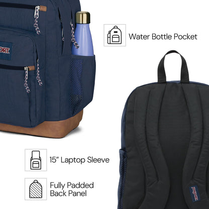 JanSport_Cool_Backpack,_with_15-inch_Laptop_Sleeve_-_Large_Computer_Bag_Rucksack_with_2_Compartments,_Ergonomic_Straps,_Black