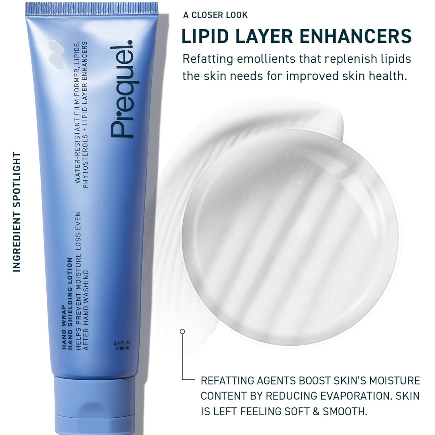 Prequel_Skin_Hand_Wrap,_Hand_Cream_for_Dry_Cracked_Hands._Deep_Nourishing_Moisturizing_Formula._Non-Greasy_Balm_for_Women_and_Men._Unscented_Skincare_with_Moisture_Lock_Formula._3.4oz