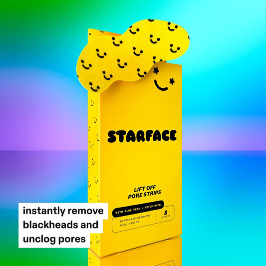 Starface_World_Lift_Off_Pore_Strips,_Blackhead_Remover,_Deep_Cleansing_Nose_Strip,_Patches_for_Pores_(8_count,_Pack_of_2)