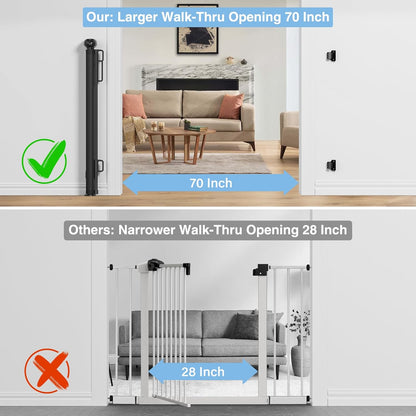 probebi_Retractable_Baby,_Child_&_Dog_Gates_for_Stairs,_Extends_to_54"_Wide_34"_Tall,_Use_for_Outdoor,_Indoor,_Hallways,_Doorways,_Deck,_Porch,_Black