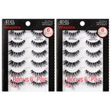 Ardell Wispy False Eyelashes for Everyday Wear, Flared Demi Wispies Strip Design with Seamless Invisiband, Medium Volume, 12 Pairs
