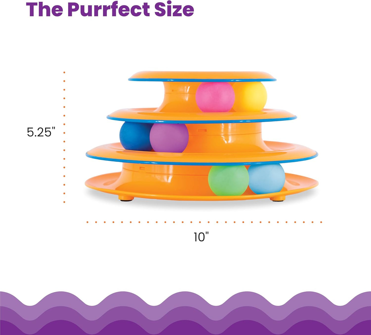 Catstages_Tower_of_Tracks_Cat_Toy_–_3-Level_Track_Tower_with_6_Balls,_Interactive_Cat_Toy_for_Indoor_Enrichment
