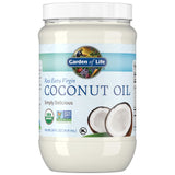 Garden of Life Organic Extra Virgin Coconut Oil - Unrefined Cold Pressed Plant Based Oil for Hair, Skin & Cooking