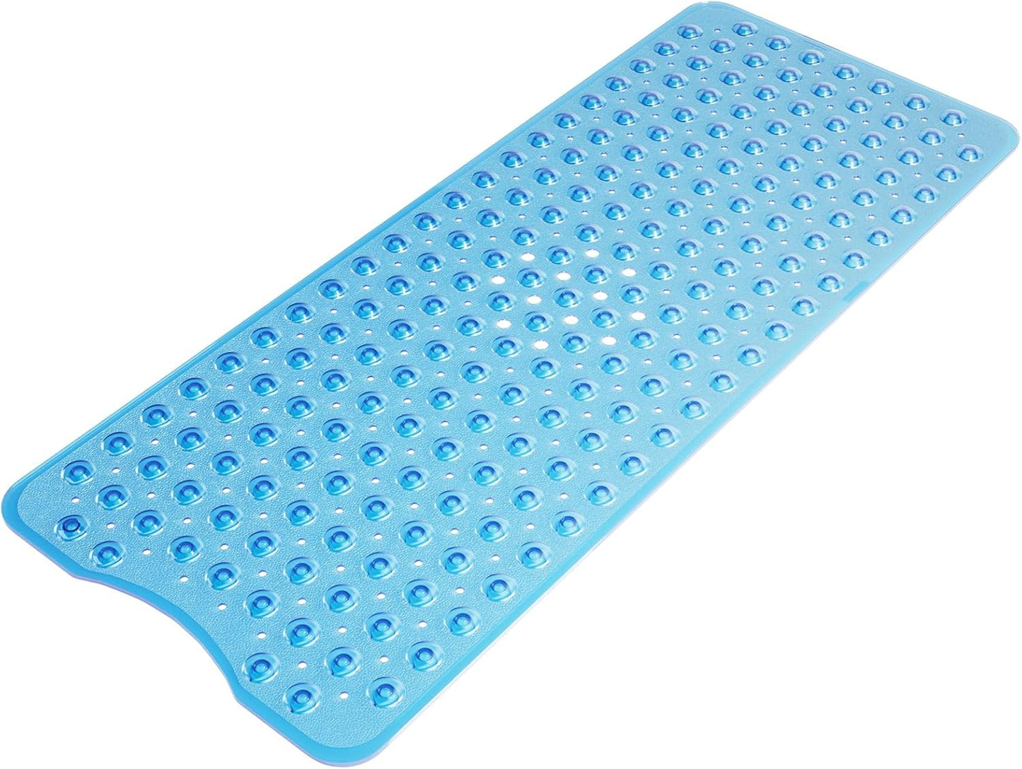 AmazerBath_Shower_Mat_Non_Slip_40_x_16_Inches,_Bathtub_Mat_Shower_Stall_Mats_with_Suction_Cups_and_Drain_Holes,_Non_Slip_Bath_Mat_for_Tub_for_Elderly_&_Kids,_Clear_Blue