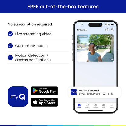 myQ_Smart_Garage_Door_Video_Keypad_with_Wide-Angle_Camera,Customizable_PIN_Codes,and_Smartphone_Control–Take_Charge_of_Your_Garage_Access_Works_with_Chamberlain,_LiftMaster_and_Craftsman_openers,White