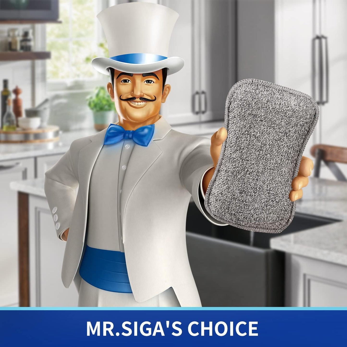 MR.SIGA_Dual-Sided_Scrub_Sponges,_Long_lasting,_Reusable_Dishwashing_Sponges_for_Kitchen,_6_Pack