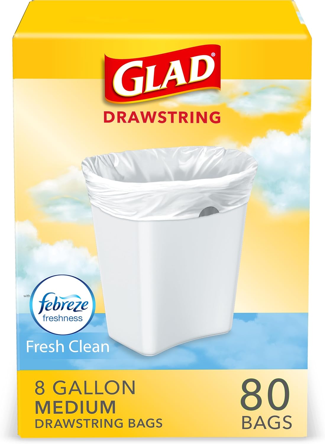 Glad_Medium_Trash_Bags,_8_Gallon,_Febreze_Fresh_Clean_Garbage_Bags,_With_Odor_Control_and_Drawstring,_80_Count