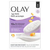 Olay Beauty Bar, Age Defying, 10x More Moisturizers, Smooth & Gentle on Skin, Vitamin E & Vitamin B3 Complex, For All Skin Types, Shea Butter Scent, 3.17 oz