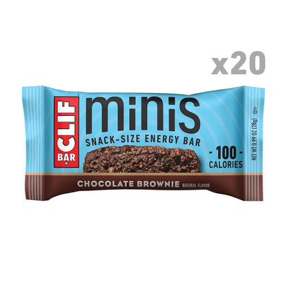 CLIF_BAR_Minis_-_Chocolate_Brownie_Flavor_-_Made_with_Organic_Oats_-_4g_Protein_-_Non-GMO_-_Plant_Based_-_Snack-Size_Energy_Bars_-_0.99_oz._(20_Pack)