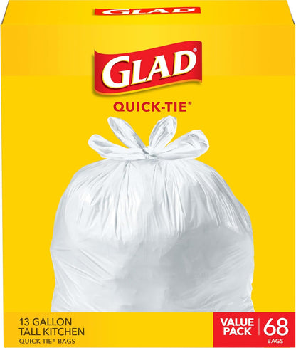 Glad_Tall_Kitchen_Trash_Bags_13_Gallon,_Unscented_Garbage_Bags,_Quick-Tie,_68_Count