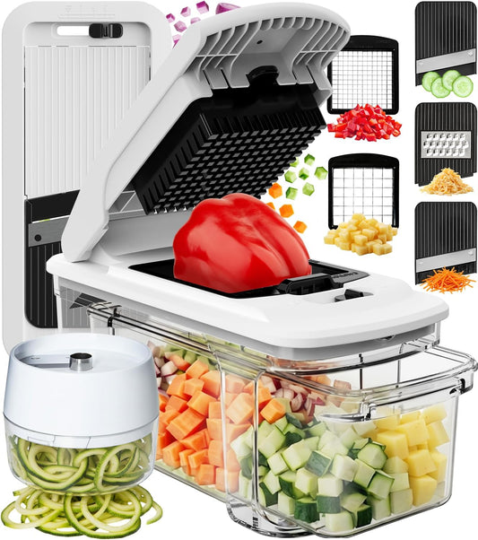 Fullstar_XL_Vegetable_Chopper_&_Mandoline_Slicer_–_Vegetable,_Onion,_Potato,_Food,_Veggie_&_Fruit_Slicer,_Dicer_&_Spiralizer_with_Pull-Out_Catch_Tray,_Kitchen_Gadgets_&_Gifts_(6_in_1,_Black/White)