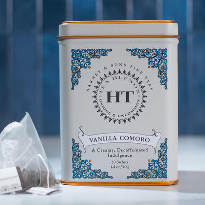 Harney_&_Sons_Tea_Decaffeinated,_Great_Present_Idea,_Vanilla_Comoro,_1.4_oz_Tin_(20_Sachets)