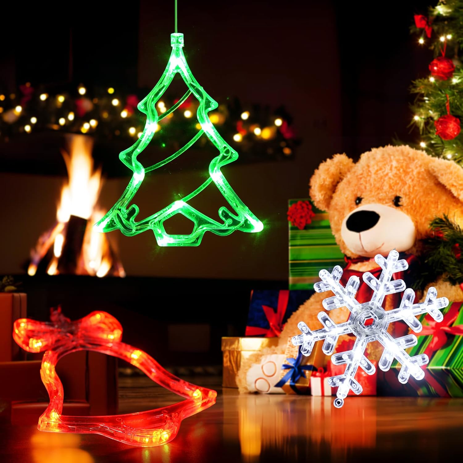 LOLStar_Christmas_Window_Decorations,3_Pack_Jingling_Bell,Christmas_Tree,Snowflake_Christmas_Window_Lights_with_Suction_Cup,_Timer_Function_&_Slow_Fade_Mode_Battery_Operated_Indoor_Lights