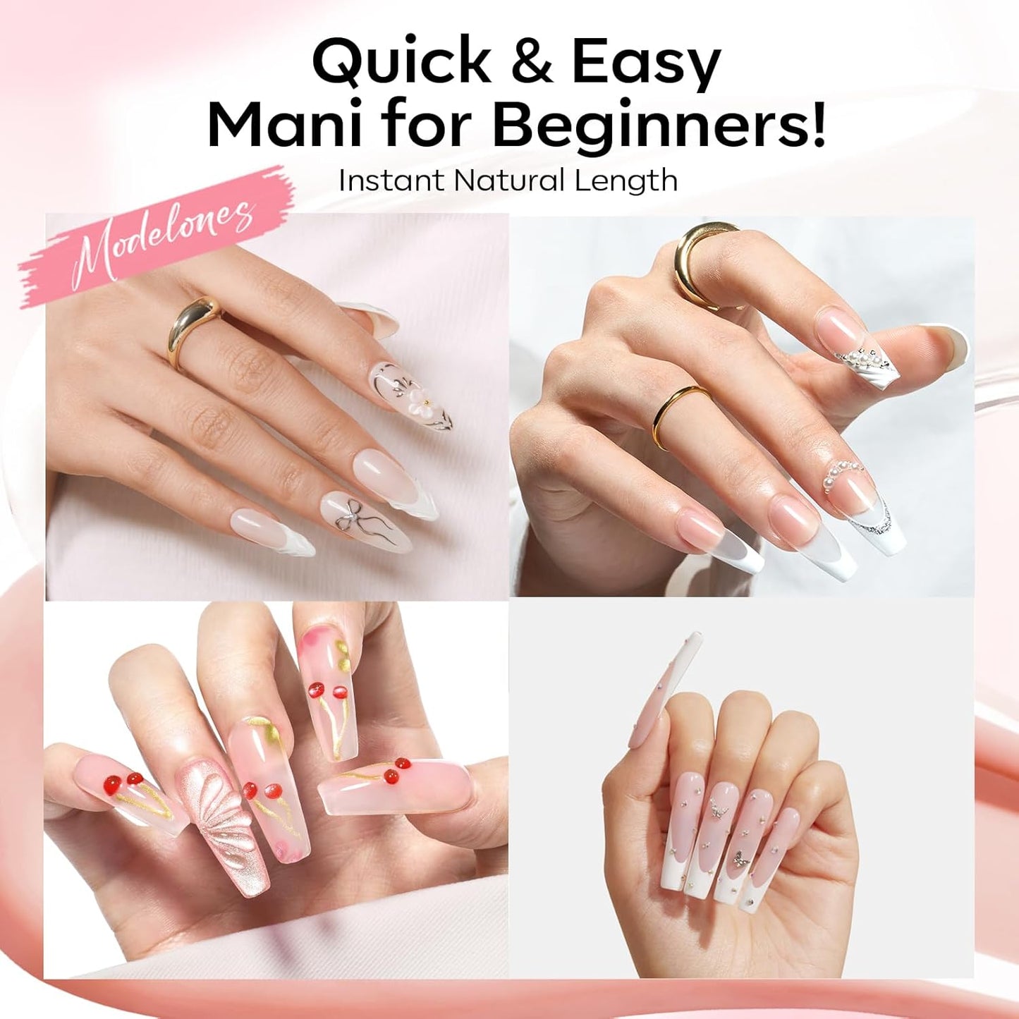 Modelones_Poly_Gel_Nail_Kit_3_Colors_Clear_White_Apricot_with_Slip_Solution_Dual_Nail_Forms_Top_Base_Coat_Extension_Builder_Gel_Enhancement_Professional_Starter_Kit_DIY_Nail_Art_Salon_Use
