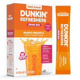 Dunkin’ Refreshers Singles To Go! Powdered drink mix packets, Energy from Green Tea, aspartame-free, no synthetic colors, naturally and artificially flavored, just add water