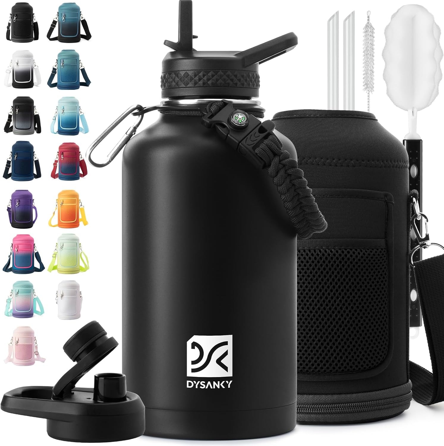 Insulated_Water_Bottle_|_Thickened_Stainless_Steel_Vacuum_Metal_|_Portable_Sports_Half_Gallon_Large_Water_Jug_for_Gym_and_Hiking_with_Straw,_Carrier_Bag,_Handle_Strap_|_BPA-Free_64_oz