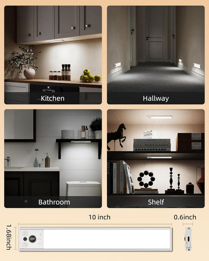 EZVALO_10inch_Under_Cabinet_Lighting,_LED_Motion_Sensor_Light_Indoor,_2400mAh_USB_Rechargeable_Closet_Lights,_Dimmable_&_Magnetic_Wireless_Under_Counter_Lights_for_Kitchen,_Pantry,_Stairs_(2_Pack)