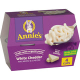 Annie's White Cheddar Microwave Mac & Cheese with Organic Pasta, 8 Ct, 2.01 OZ Cups