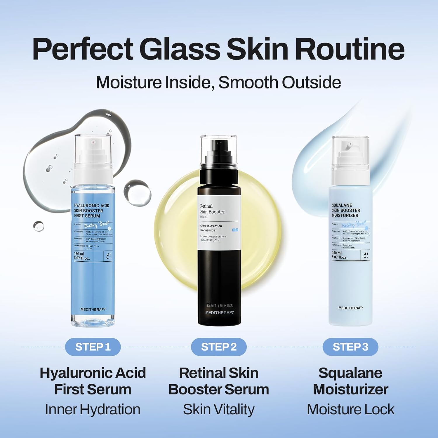 MEDITHERAPY_Retinal_Skin_Booster_Serum_5.07_fl_oz_|_Retinaldehyde,_Niacinamide,_Cica_|_Korean_Hydrating_Face_&_Body_Serum_for_Dull,_Uneven_Skin,_All_Skin_Types,_K-Beauty