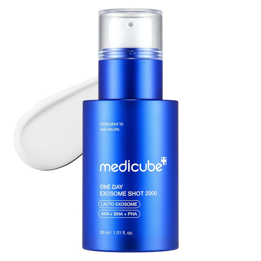 medicube_Exosome_Shot_Zero_2,000_PPM_Spicule_Facial_Serum_|_Liquid_Skin_Booster_Serum_|_Exosome,_AHA+BHA+PHA_|_Pore_Care,_Dead_Skin_Cells,_Skin_Texture_|_Korean_Skincare,_1.01_fl.oz