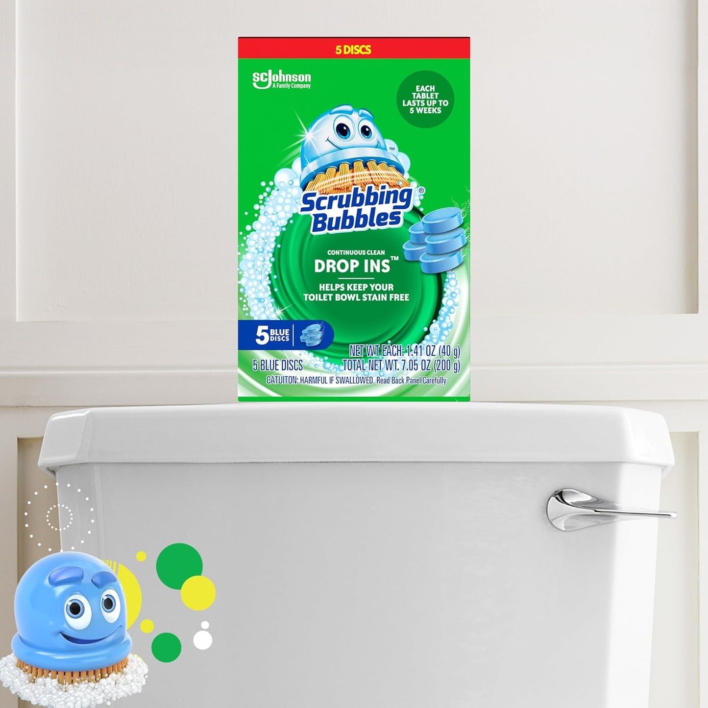 Scrubbing_Bubbles_Continuous_Clean_Toilet_Drop-Ins,_Automatic_Blue_Toilet_Bowl_Cleaner,_Septic-Safe_Tank_Tablets_Remove_Hard_Water_Minerals_&_Limescale,_Stain_&_Smell_Protection,_5_Count_(Pack_of_1)