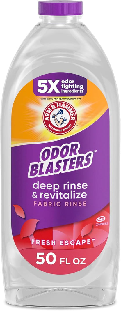 ARM_&_HAMMER_Odor_Blasters_Deep_Rinse_and_Revitalize_Fabric_Rinse,_Laundry_Additive,_Eliminates_Sweat_and_Musty_Odors,_Fresh_Escape_Scent,_50_fl_oz