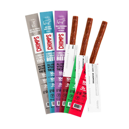 Chomps_6_Flavor_Variety_Trial_Pack_-_Grass-Fed_&_Finished_Beef_and_Venison,_Keto,_Paleo,_Low_Carb,_Whole30_Approved,_Gluten_Free,_Zero_Sugar_Food