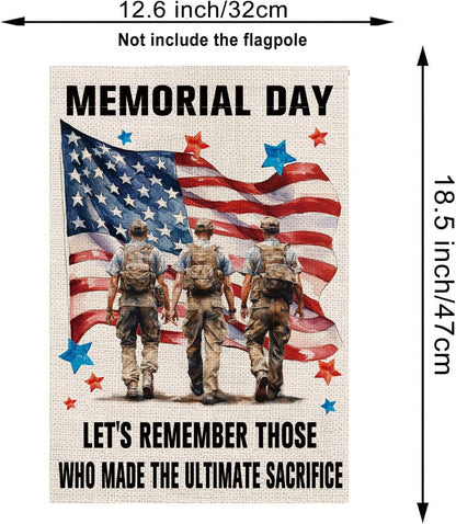 Memorial_Day_Garden_Flag_Patriotic_4th_of_July_Stars_and_Stripes_Veterans_American_Patriotic_Vertical_Double_Sided_Yard_Outdoor_Decor_12.5x18_Inch