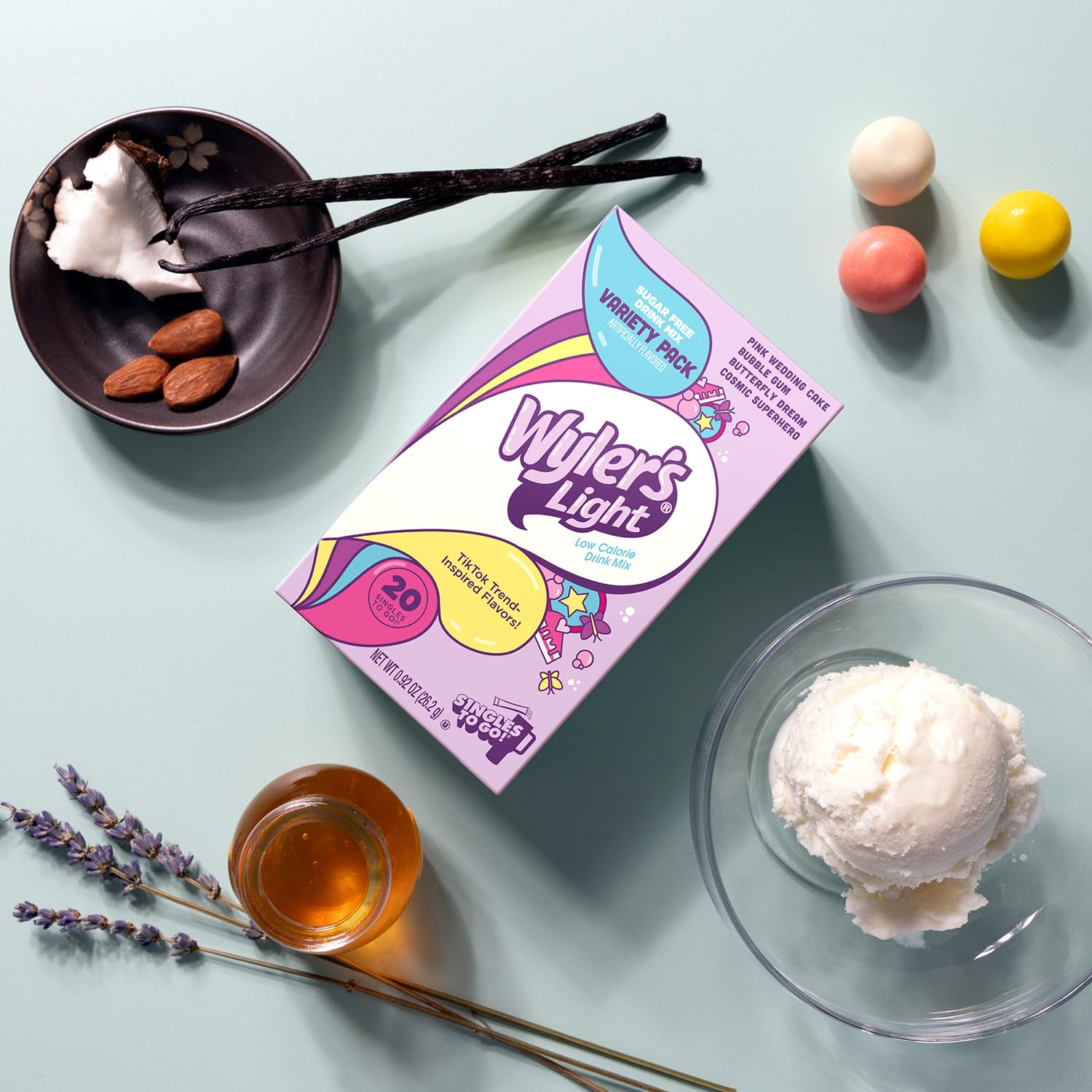 Wyler's_Light_Singles_to_Go_Powder_Packets,_Variety_Pack,_Watertok_Fun_Flavors,_Pink_Wedding_Cake,_Bubble_Gum,Butterfly_Dream,Cosmic_Superhero,Sugar_&_Caffeine_Free,_On-The-Go,_20_Count_(Pack_-_1)