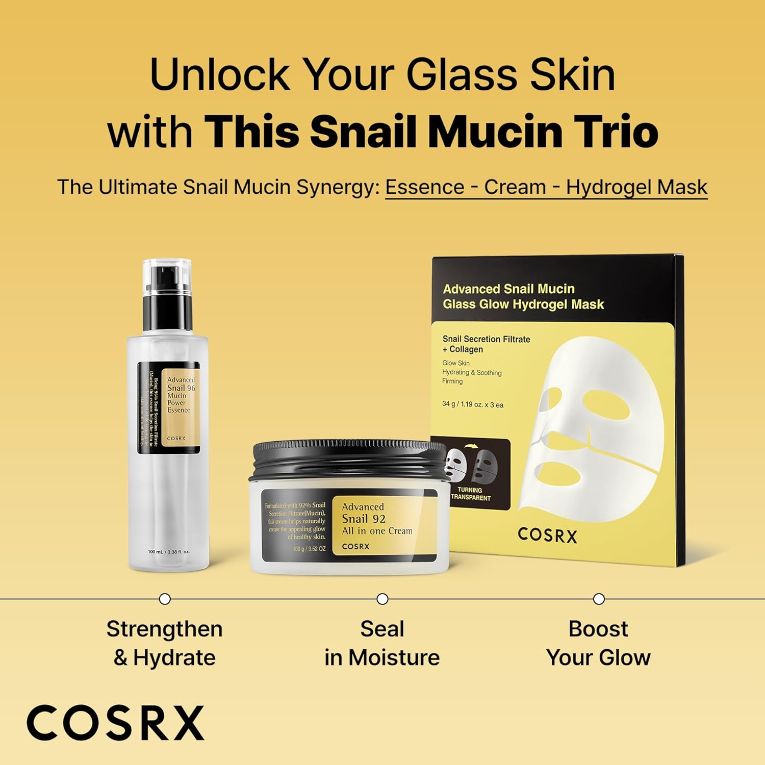 COSRX_Snail_Mucin_Repairing_Serum_100ml,_Hydrating_Serum_for_Face_with_Snail_Secretion_Filtrate_for_Dull_Skin_&_Fine_Lines,_Korean_Skin_Care