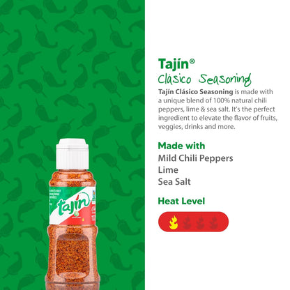 Tajin_Clasico_Seasoning,_Mini_Portable_Mexican_Chili_Lime_Spice_Blend_for_Fruit,_Snacks,_Tacos,_and_Cocktails,_Zesty_Flavor_Enhancer,_1.6_oz_(Pack_of_1)