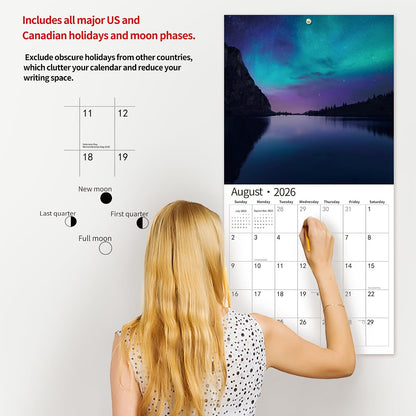 2026_Wall_Calendar,Calendar_2026,_November_2025_-_December_2026,_Wall_Calendar_Aurora,_12"_x_24"_Opened,Full_Page_Months_Thick_&_Sturdy_Paper_for_Gift_Perfect_Calendar_Organizing_&_Planning