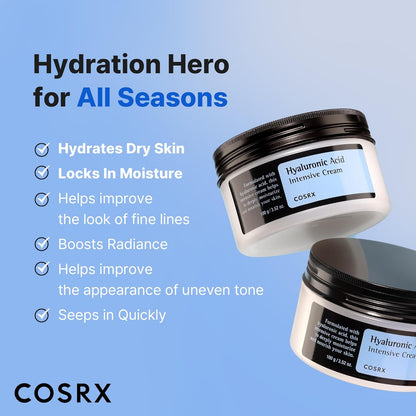 COSRX_Hyaluronic_Acid_Moisturizing_Cream,_Long-lasting_Hydration,_Rich_Moisturizer_for_Sensitive_Skin_3.52_oz_/_100g,_Korean_Skin_Care,_Animal_Testing_Free,_Parabens_Free