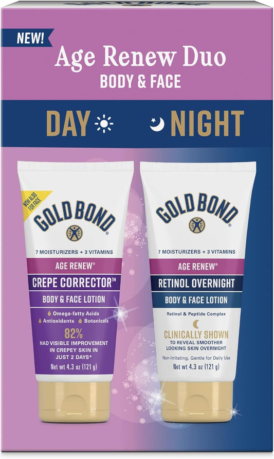 Gold_Bond_Age_Renew_Day_&_Night_Duo_Lotion_Set_for_Body_&_Face,_Crepe_Corrector_&_Retinol_Overnight_Lotion_Visibly_Firms_Skin_&_Visibly_Smooths_Skin,_8.6_oz