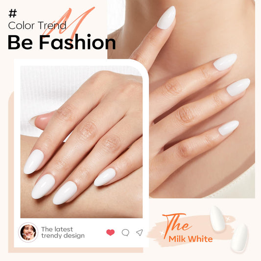 Modelones_Milky_White_Press_on_Nails_Almond,_Summer_Short_Fake_Nails,_Reusable_Nail_Kit_with_Nail_Glue_Adhesive_Tabs_Mini_Nail_File,_Nails_Press_Ons_32Pcs_16_Sizes,_Women_Girl_Gift
