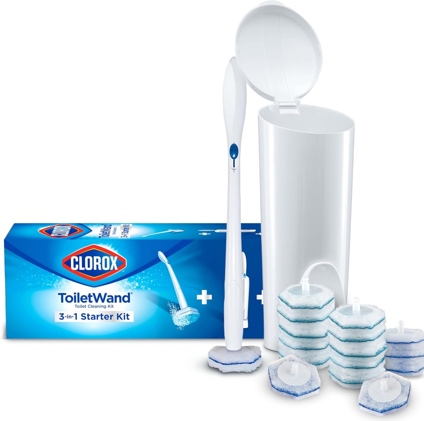 Clorox_ToiletWand_Disposable_Toilet_Cleaning_System,_Spring_Cleaning_Essential,_ToiletWand,_Storage_Caddy,_and_16_Disinfecting_ToiletWand_Scrubbing_Pad_Refills