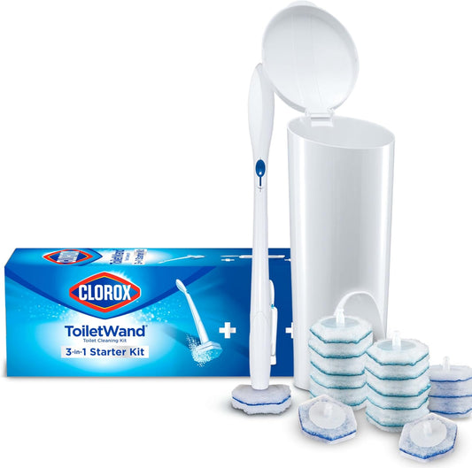 Clorox_ToiletWand_Disposable_Toilet_Cleaning_System,_Spring_Cleaning_Essential,_ToiletWand,_Storage_Caddy,_and_16_Disinfecting_ToiletWand_Scrubbing_Pad_Refills