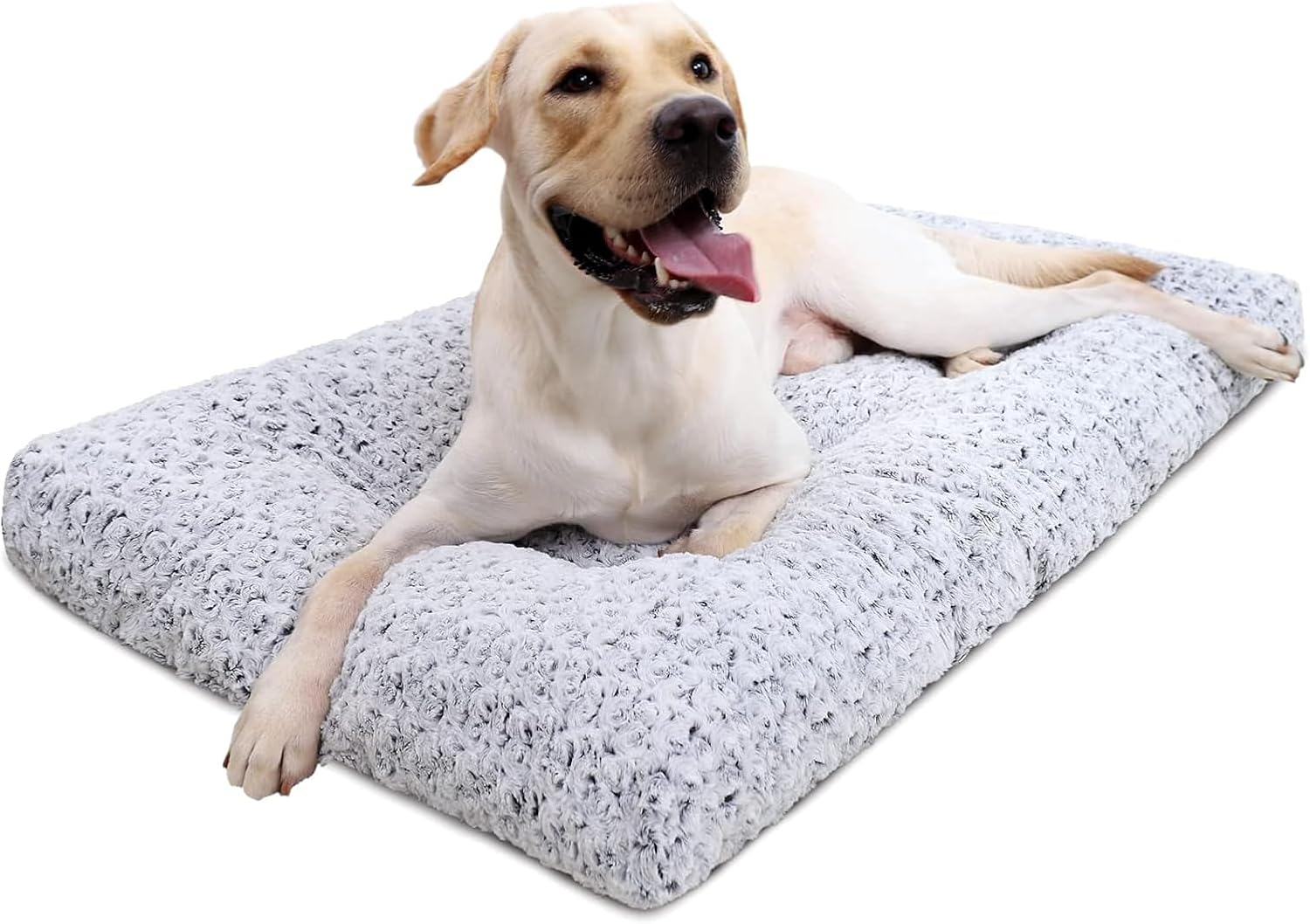 KSIIA_Washable_Dog_Bed_Deluxe_Plush_Dog_Crate_Beds_Comfy_Kennel_Pad_Anti-Slip_Pet_Sleeping_Mat_for_Large,_Jumbo,_Medium,_Small_Dogs_Breeds,_35"_x_23",_Gray