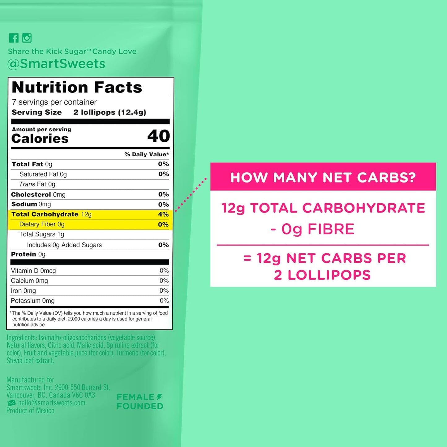 SmartSweets_Lollipops,_3oz,_Blue_Raspberry_&_Watermelon_Flavors,_Hard_Candy_with_Low_Sugar_(1g),_Low_Calorie_(40),_No_Artificial_Sweeteners,_Plant-Based,_Gluten-Free