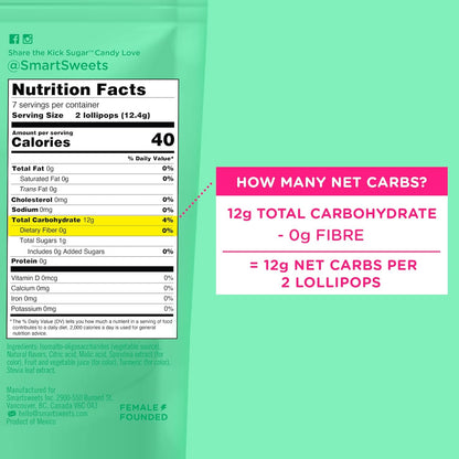 SmartSweets_Lollipops,_3oz,_Blue_Raspberry_&_Watermelon_Flavors,_Hard_Candy_with_Low_Sugar_(1g),_Low_Calorie_(40),_No_Artificial_Sweeteners,_Plant-Based,_Gluten-Free