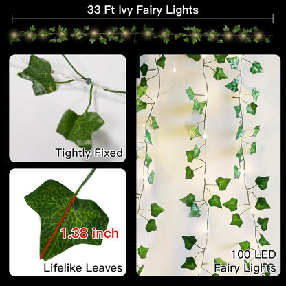 suddus_Vine_with_Fairy_Lights_Battery_Operated,_33ft_100_LED_Ivy_String_Lights_with_Remote,_Leaf_Lights_for_Bedroom,_Room,_Wall,_Garden,_Party,_Wedding_Decor_(Warm_White)