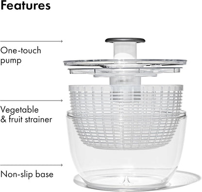 OXO_Good_Grips_Salad_Spinner_|_Lettuce_Spinner_|_Fruit_Washer_|_Fruit_Washing_Bowl_with_Strainer_|_Vegetable_Cleaner_|_Salad_Cleaner_|_Lettuce_Washer_|_6.22_Quart_Capacity