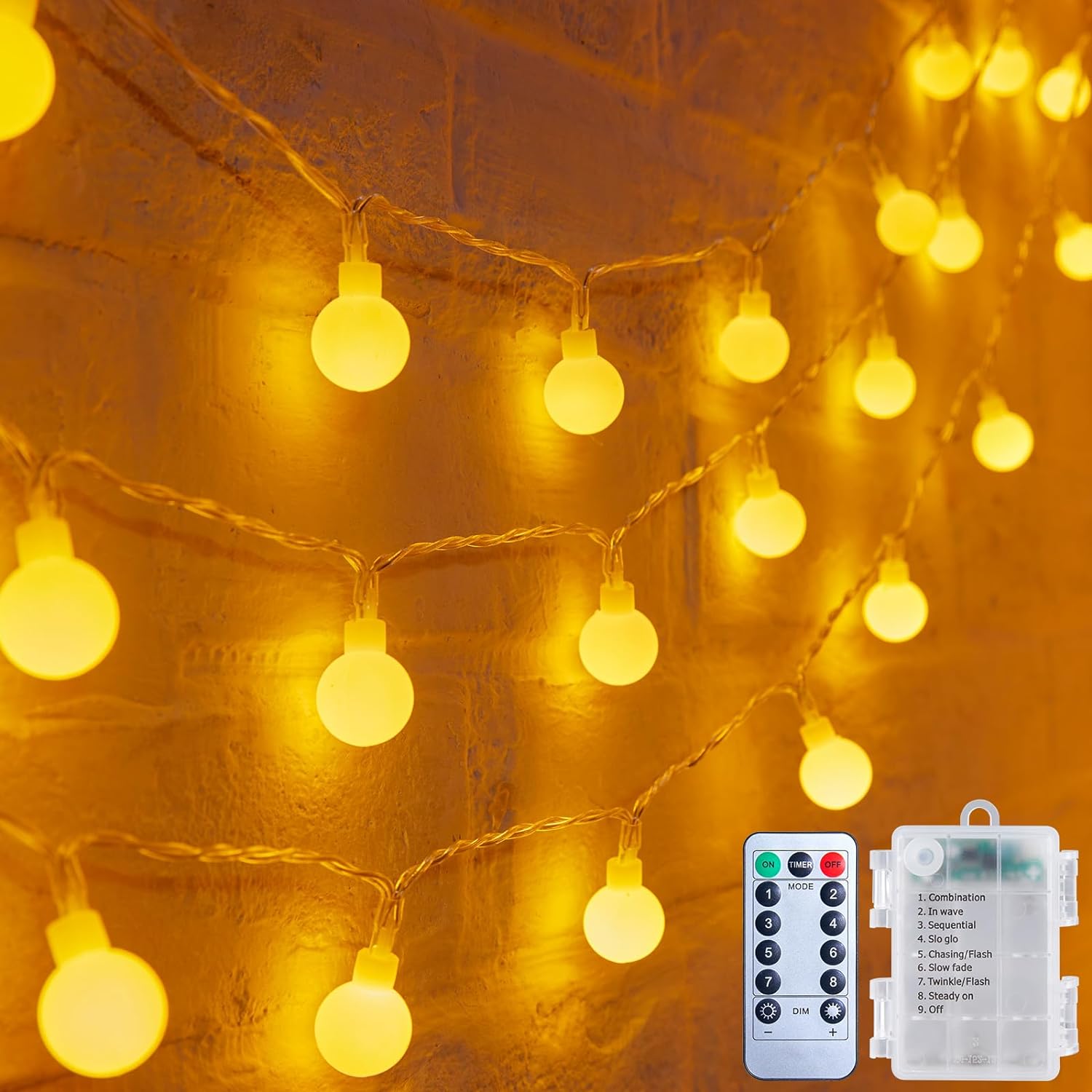 Minetom_Battery_Operated_String_Lights,_LED_Globe_Fairy_Lights_with_Remote,_Waterproof_Twinkle_Lights_for_Indoor_Outdoor_Bedroom_Classroom_Dorm_Camping_Canopy_Wedding_Xmas_Decor,_Warm_White
